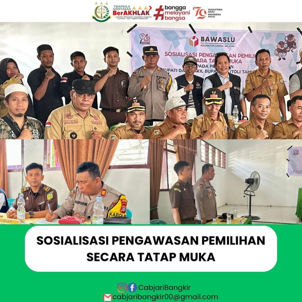 Sosialisasi Pengawasan Pemilihan Secara Tatap Muka
