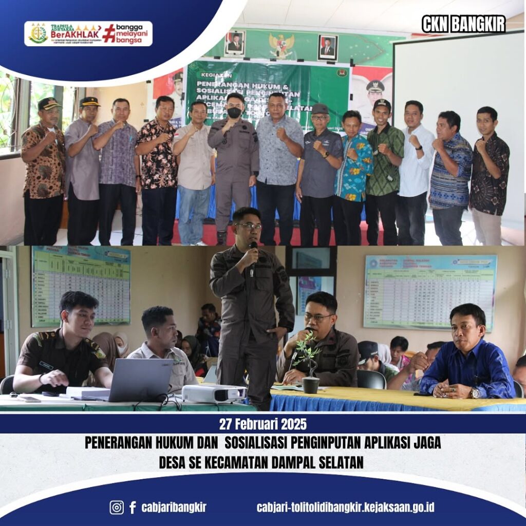 Penerangan Hukum dan Sosialisasi Penginputan Aplikasi Jaga Desa