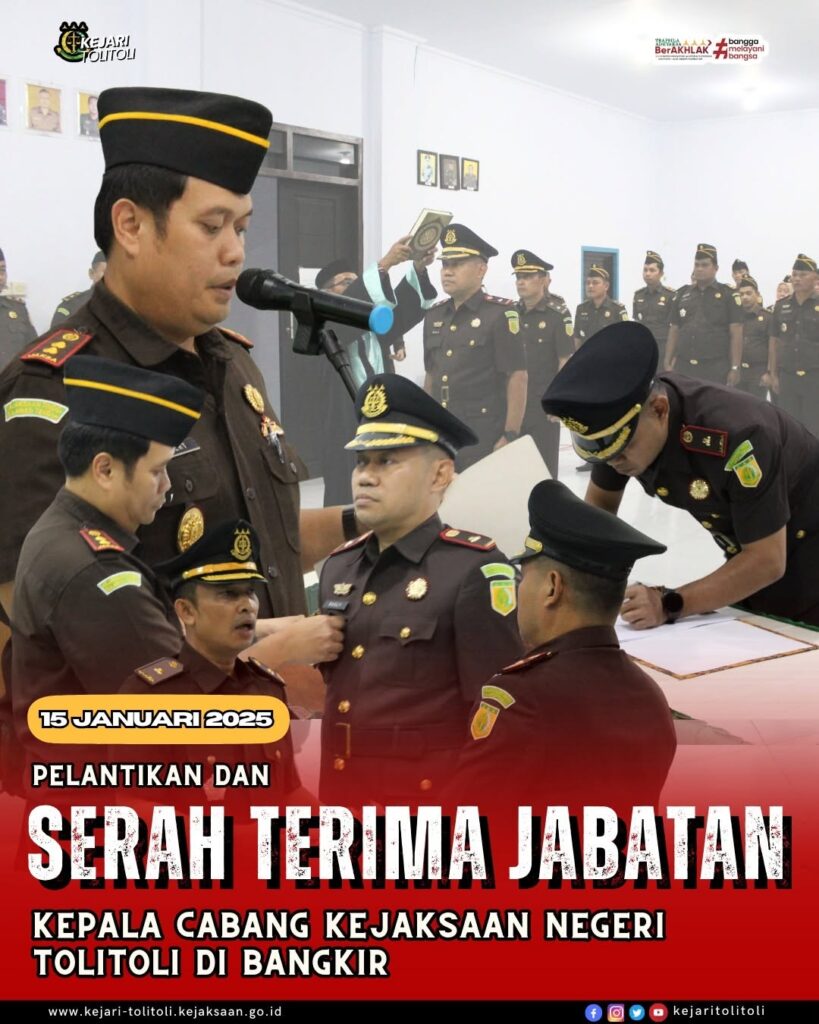 Pelantikan dan Serah Terima Jabatan Kepala Cabjari Bangkir