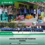 Upacara Peringatan Hari Pendidikan Nasional bertempat di SMK 1 Dampal Selatan